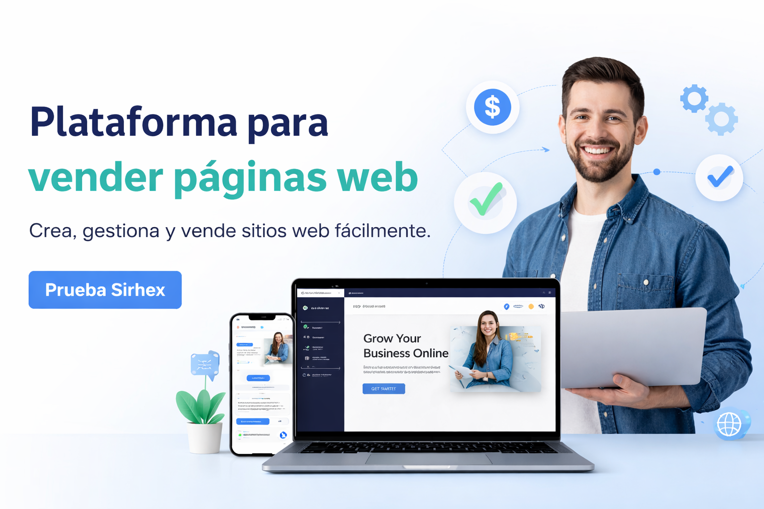 plataforma para vender páginas web
