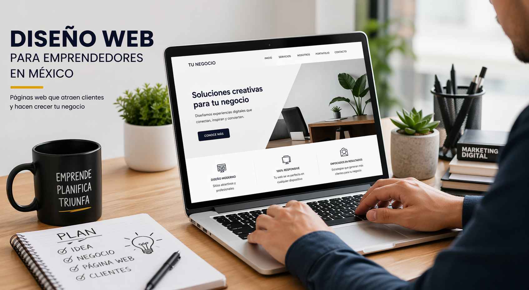 Diseño web para emprendedores en México: cómo atraer clientes con tu página