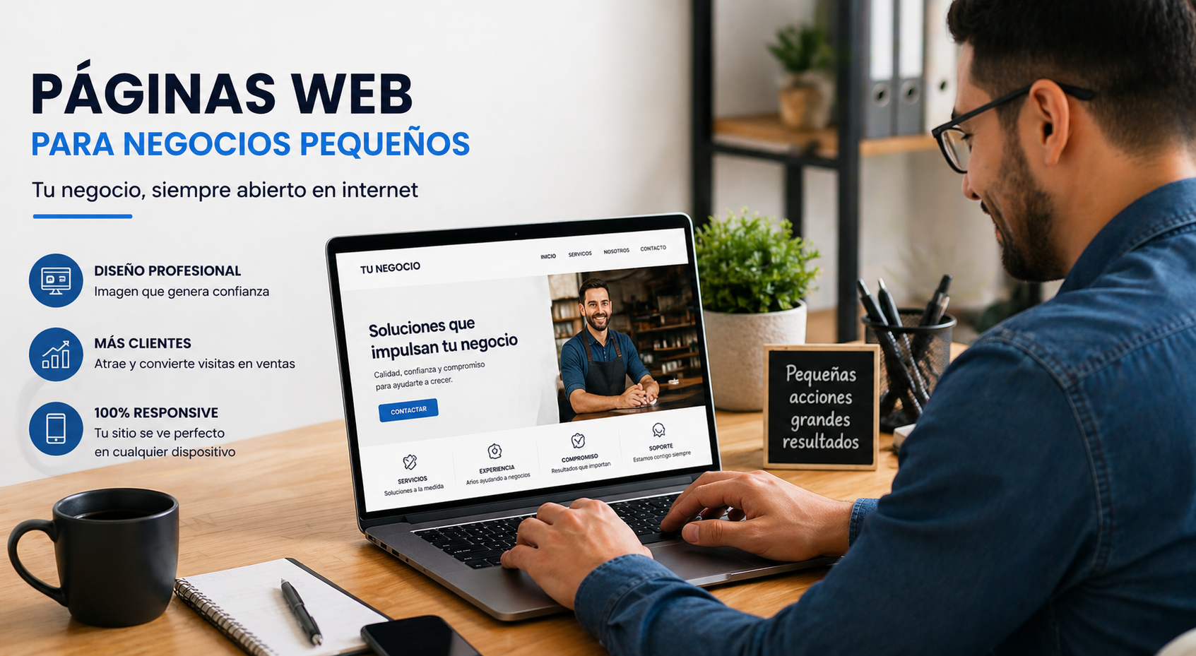 Páginas web para negocios pequeños: cómo Sirhex puede ayudarte a vender más
