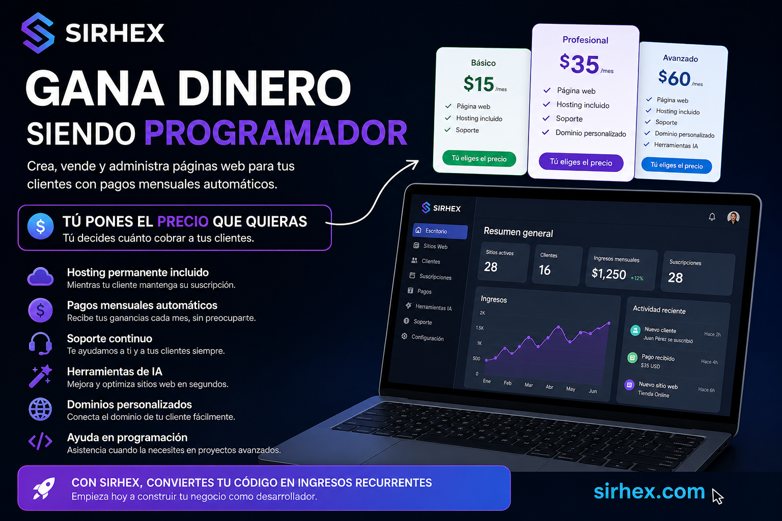 Cómo ganar dinero siendo programador en 2026 (Guía completa y realista)