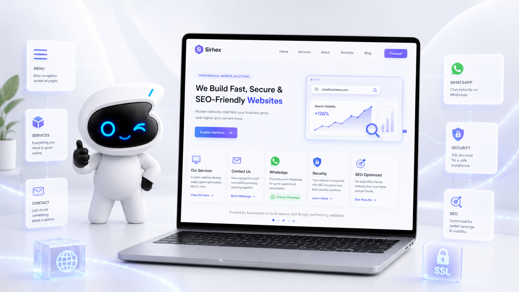 Elementos de una página web profesional para negocio
